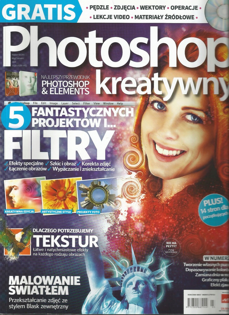 Photoshop kreatywny nr 03/2014 + lekcje video (CD)