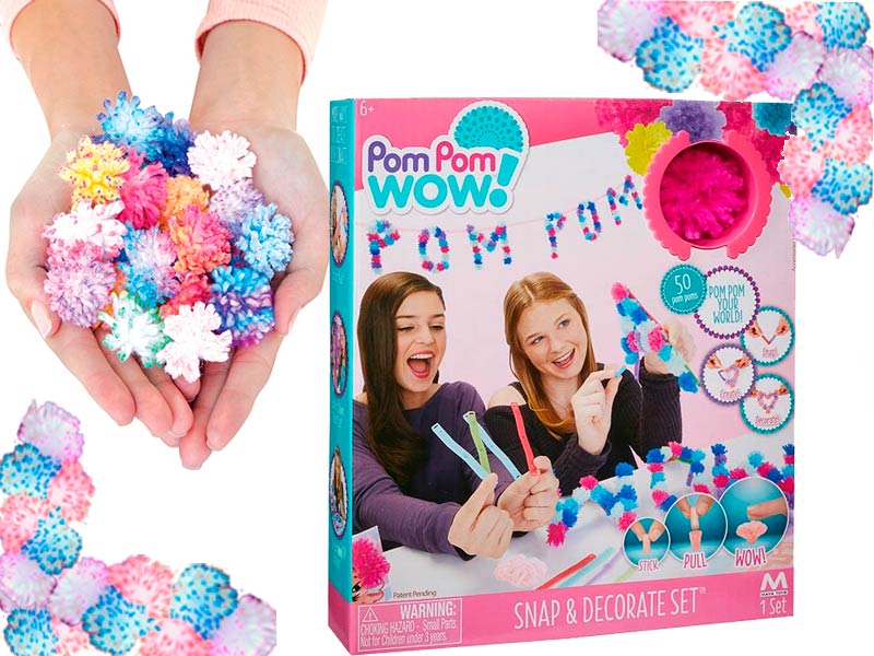 POM POM WOW ZESTAW DEKORACYJNY LITERY POMPON 48535