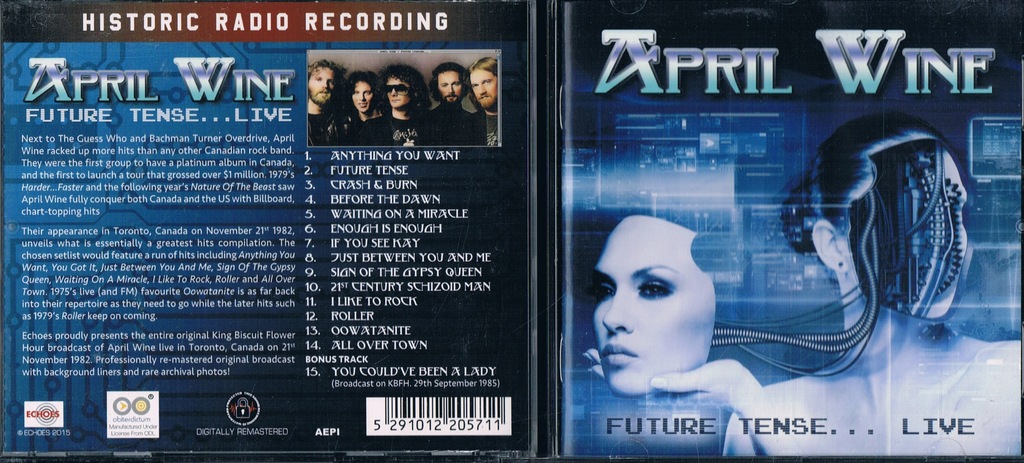 April Wine - Future Tense... Live /CD