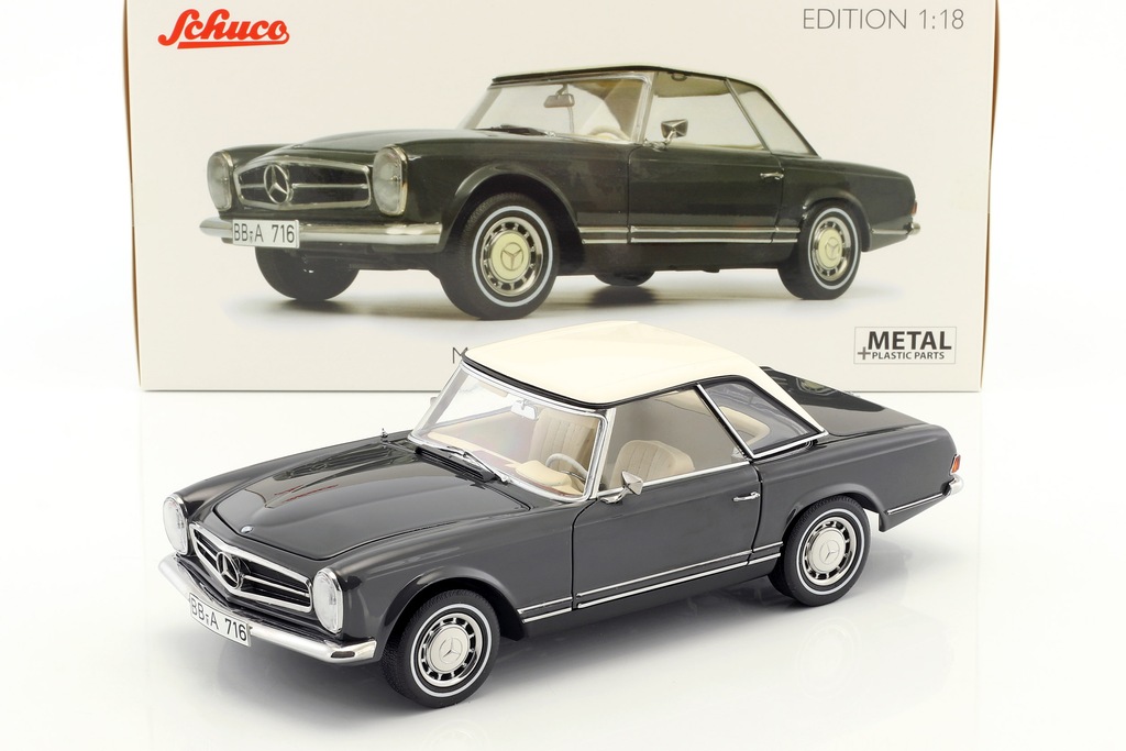 SCHUCO MERCEDES 280SL Pagoda 1968 Grey met. 1:18