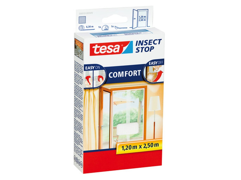 Moskitiera siatka na drzwi owady 250cm TESA 55910