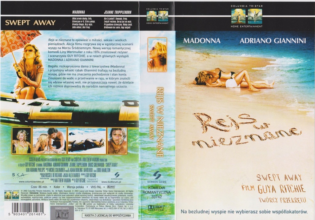 [VHS-817] REJS W NIEZNANE - Madonna -- rarytas !!!