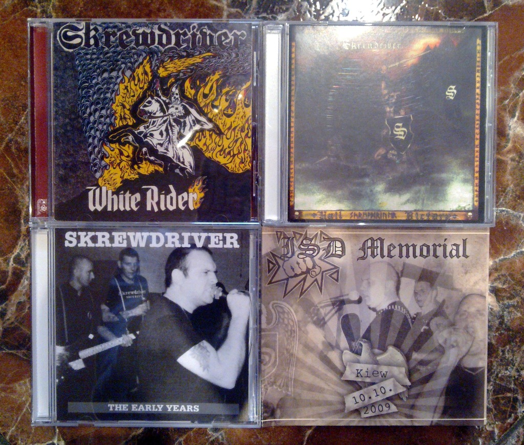 8 CDs Skrewdriver ISD Honor Konkwista 88 Obłęd 