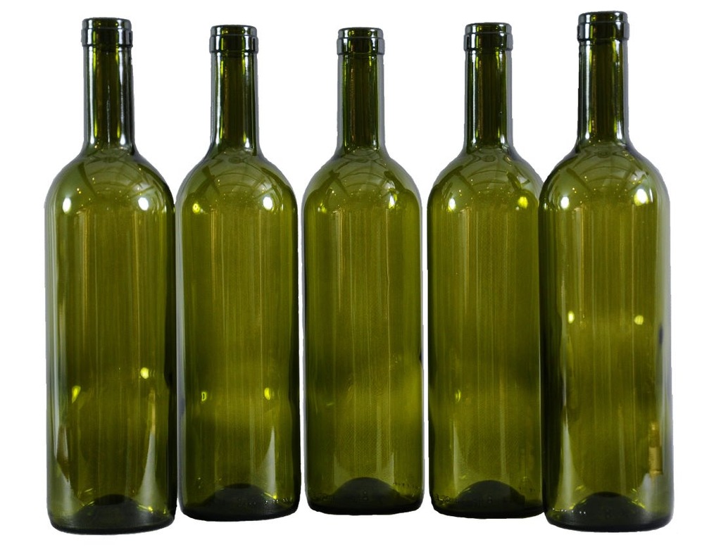 Ozdobna Butelka Do Wina Krzyżówka Butelki Bordeaux 0,75l do wina oliwkowe ! - 7222413922 - oficjalne