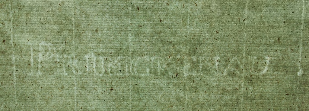 Stary papier czerpany XIX w. Primkenau Przemków 35