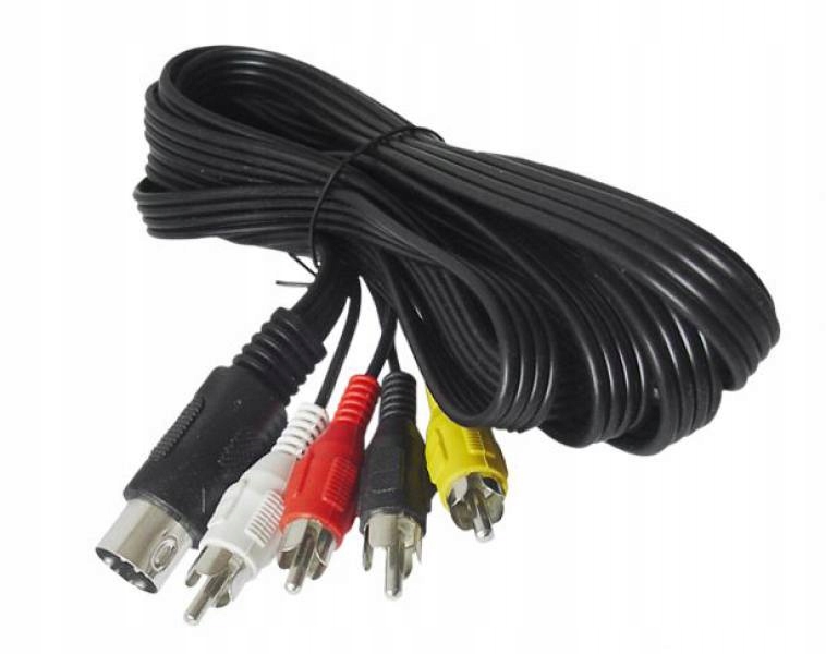 Kabel DIN - 4 x RCA, 1.5m.