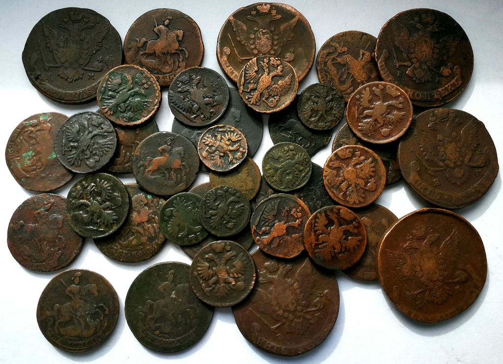 ROSJA XVIII w. 37 monet