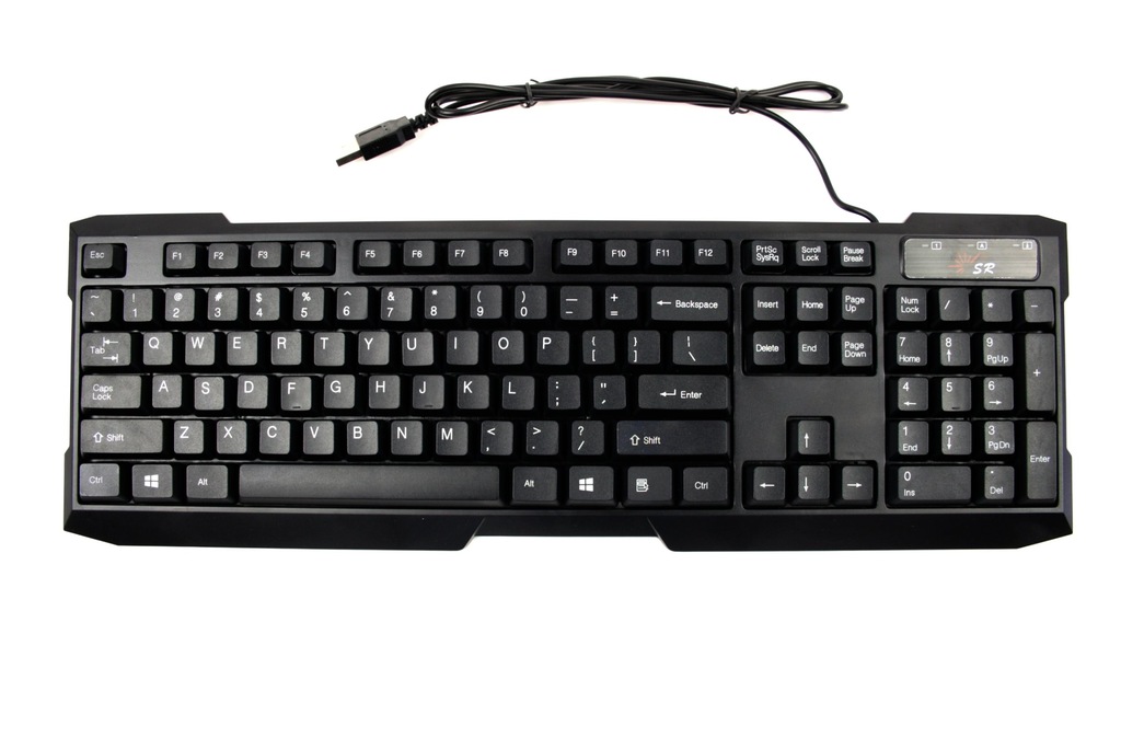 KLAWIATURA NA USB WYSOKI SKOK KLAWISZY PRZEWODOWA