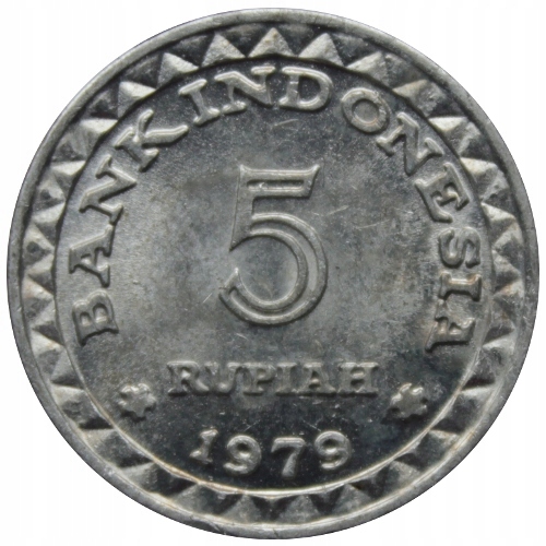 5 rupii 1979 Indonezja FAO st.I-