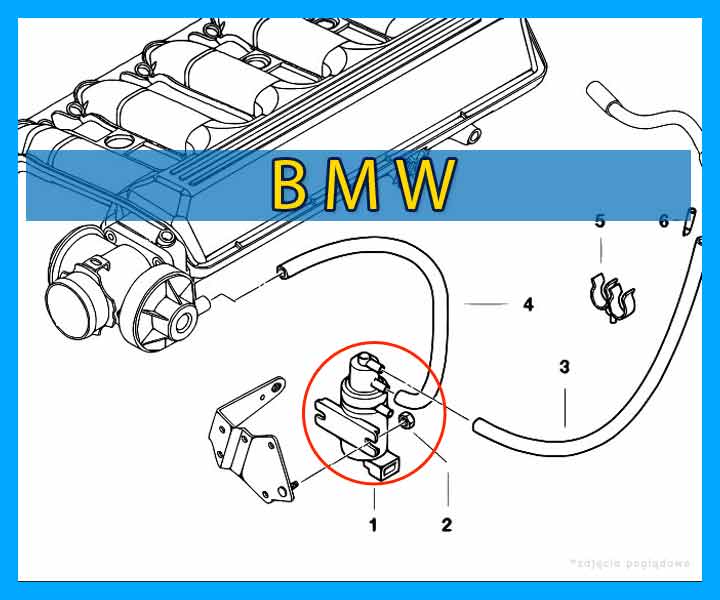 ZAWÓR PODCIŚNIENIA EGR BMW E46 E90 E39 PIERBURG