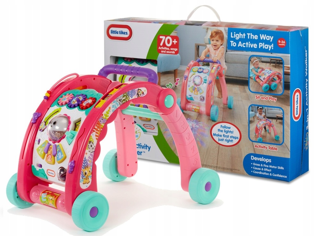 CHODZIK PCHACZ Little Tikes INTERAKTYWNY ŚWIATŁO