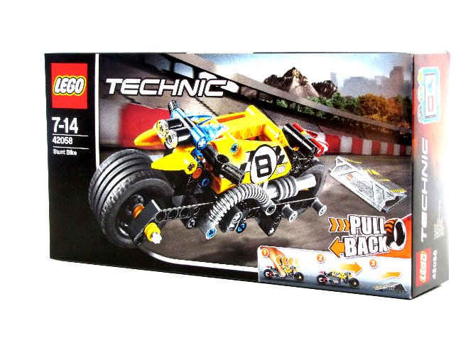 KLOCKI LEGO TECHNIC 140el MOTOCYKL motor PULL-BACK
