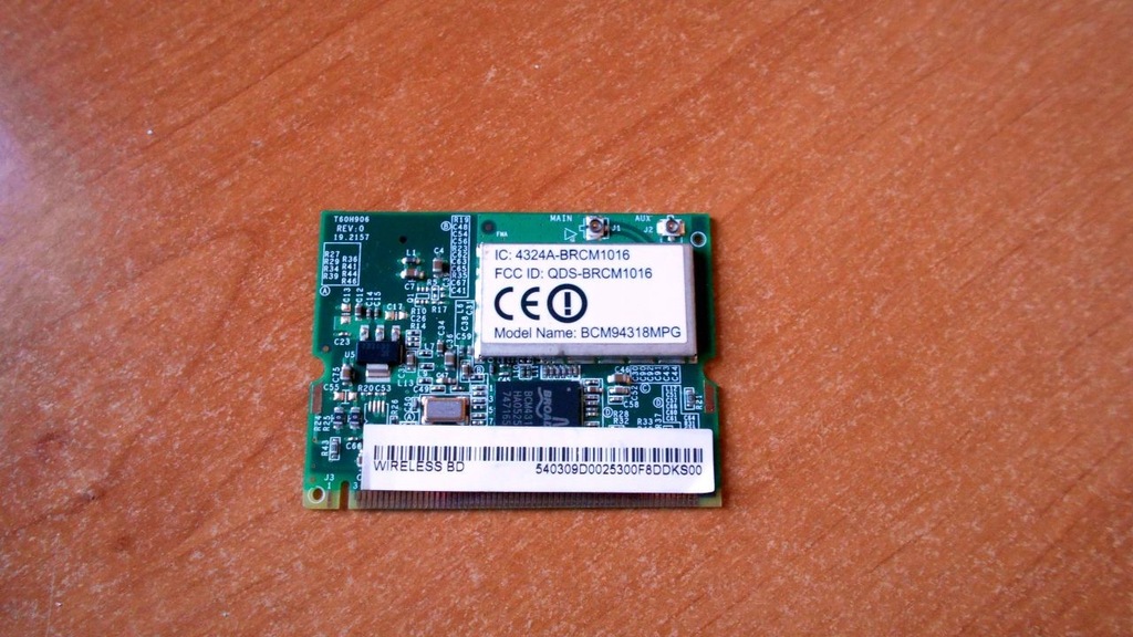 Karta WiFi Broadcom 802.11b/g BCM94318MPG Mini PCI