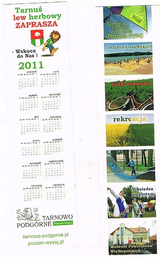 Kalendarzyk 2011r Tarnowo Podgórne