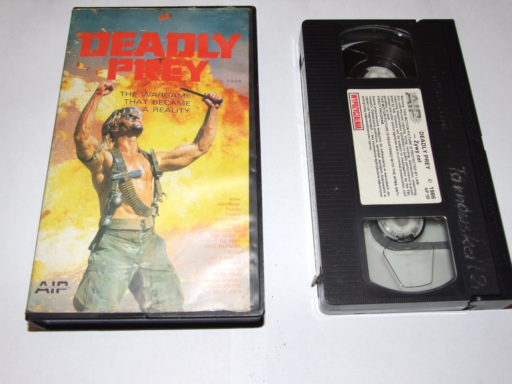 film deadly prey  (żywy cel) vhs rarytas 