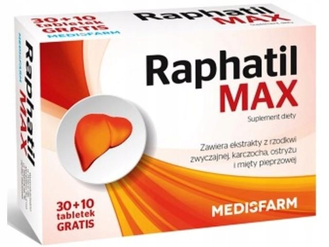 Raphatil MAX 40 tabletek OCHRONA WĄTROBY TRAVISTO