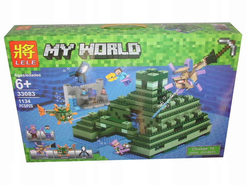 MY WORLD KLOCKI PODWODNA PIRAMIDA 5 figurek 1134 e