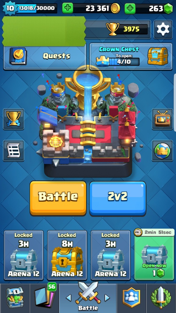 Konto Clash Royale 3975 pucharków, klan top 70 Pl