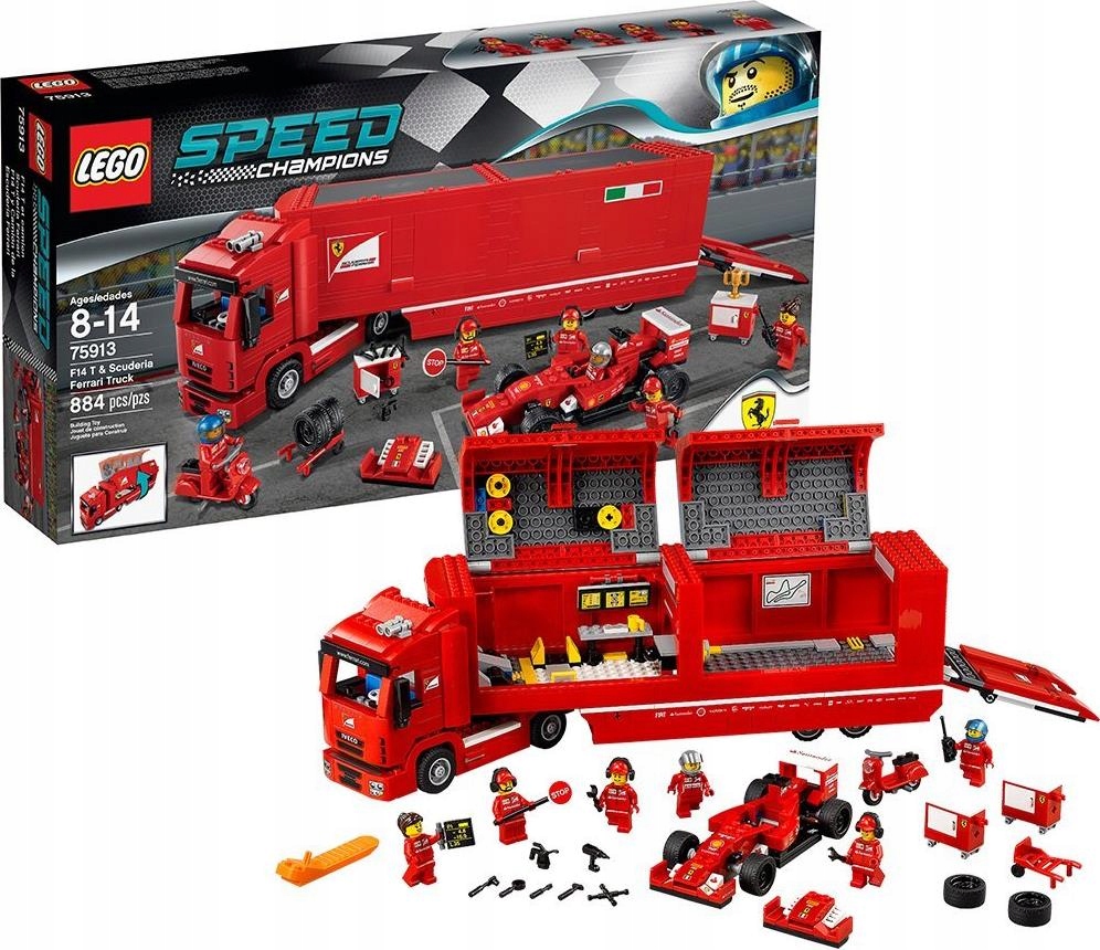 RMC*専用 Zestaw LEGO Speed Champions - Ciężarówka F14 T & Scuderia