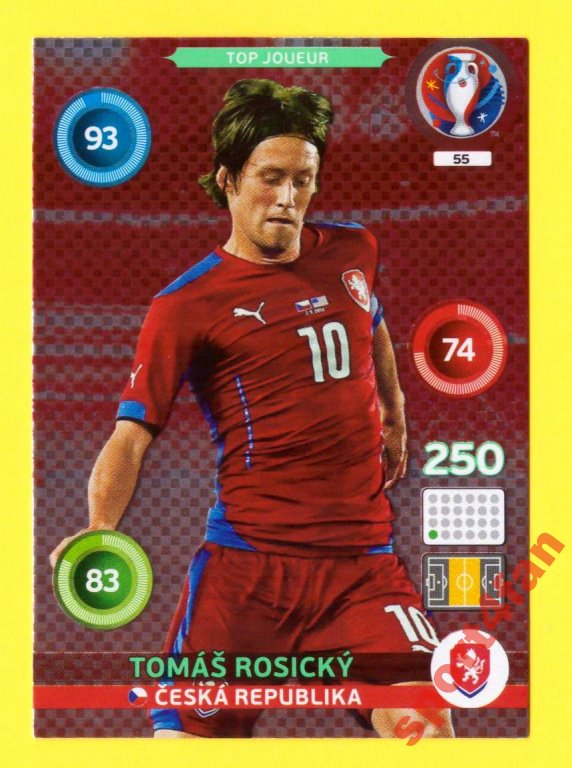 EURO 2016 - TOP JOUEUR ROSICKY - KARTA 55