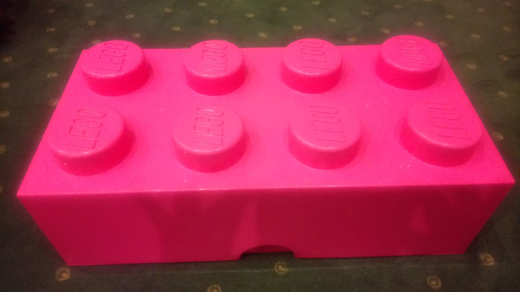Pojemnik lego 2x4 różowy