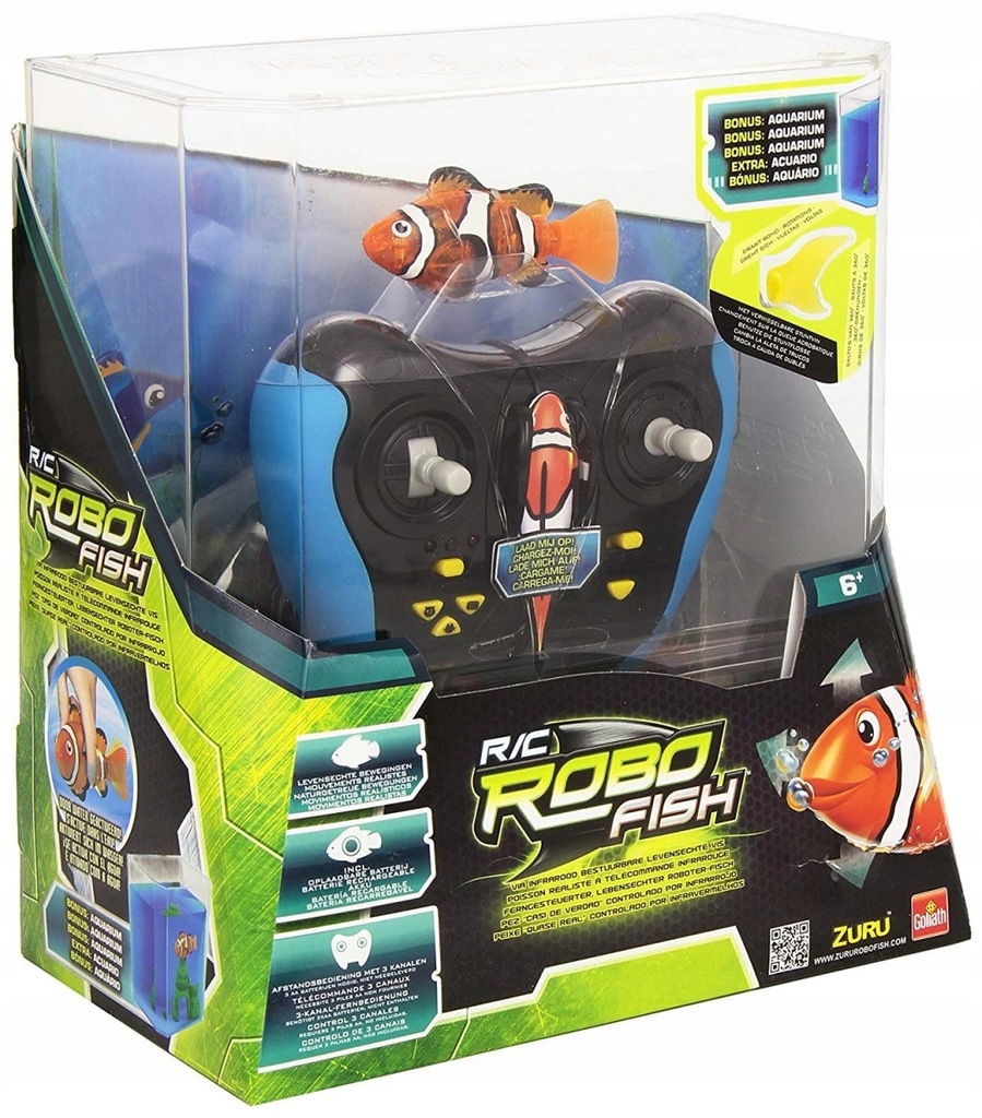ROBO Fish Robofish RC Rybka sterowana Zuru Akwariu