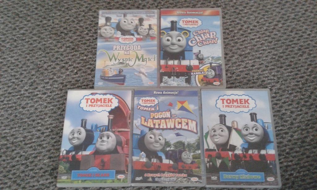 Tomek i przyjaciele 5 płyt DVD VCD