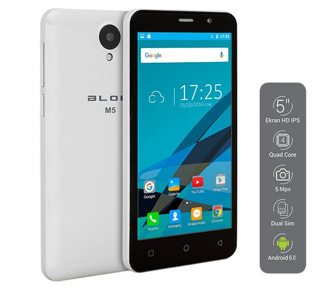Smartfon BLOW M5 TANI, POLSKI Smartphone 