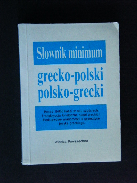 SŁOWNIK MINIMUM grecko-polski, polsko-grecki