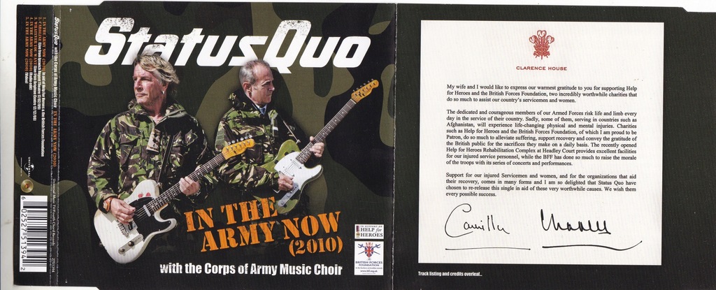 Status Quo  In The Army Now 2010 / UK MAXI CD