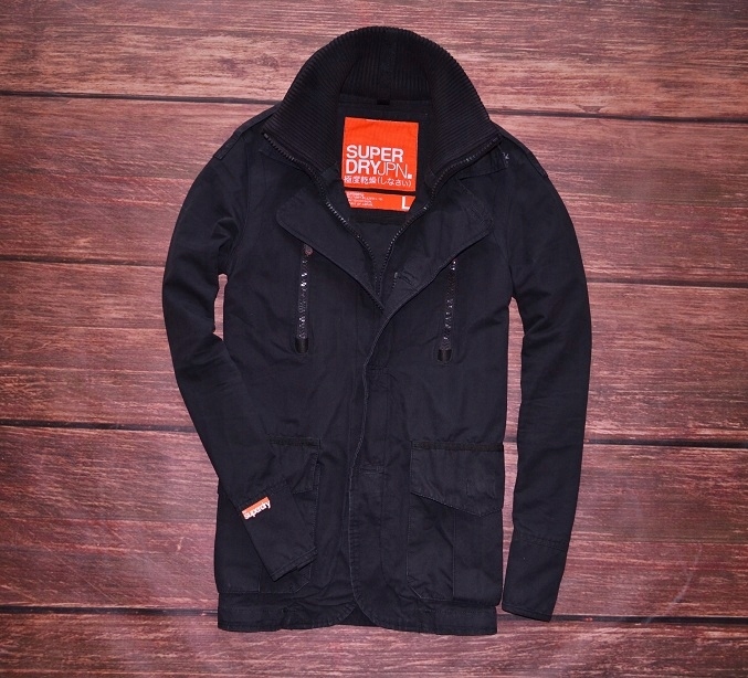 SUPERDRY MILITARY BLAZER V10 KURTKA BLACK MEN L 7591850011