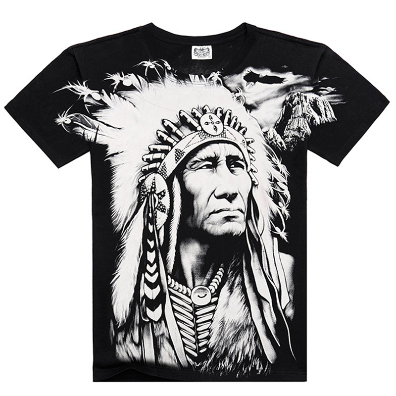 Koszulka T-SHIRT z indianinem indianin etno apacz