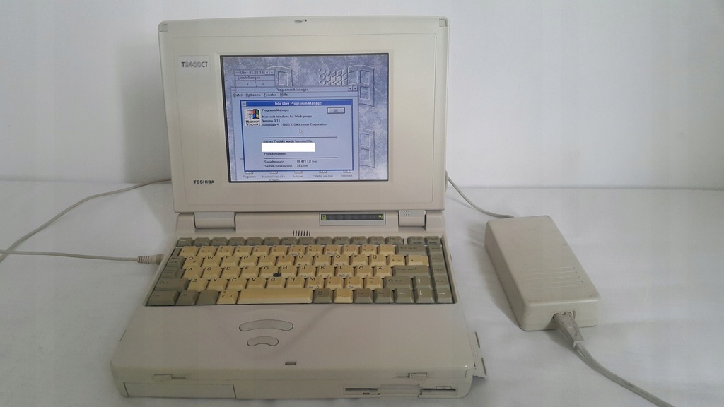 TOSHIBA T2400CT 1994 486 ZABYTEK! 7595029559 oficjalne archiwum Allegro