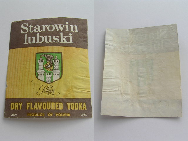 WÓDKA STAROWIN LUBUSKI DRY FLAVOURED VODKA POLMOS