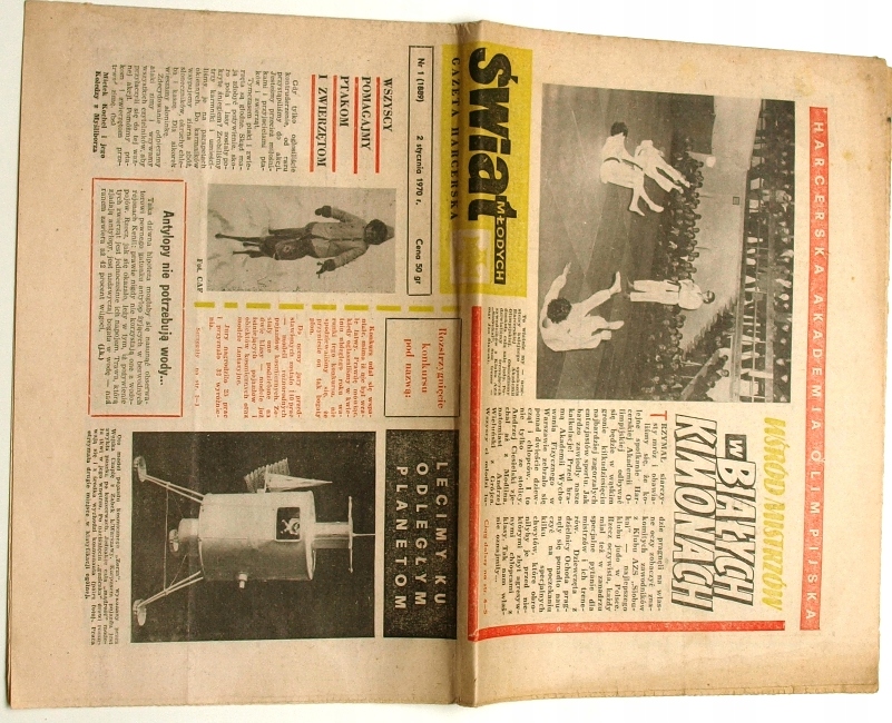 Czterej pancerni  gazeta z artykułem o Lidce.
