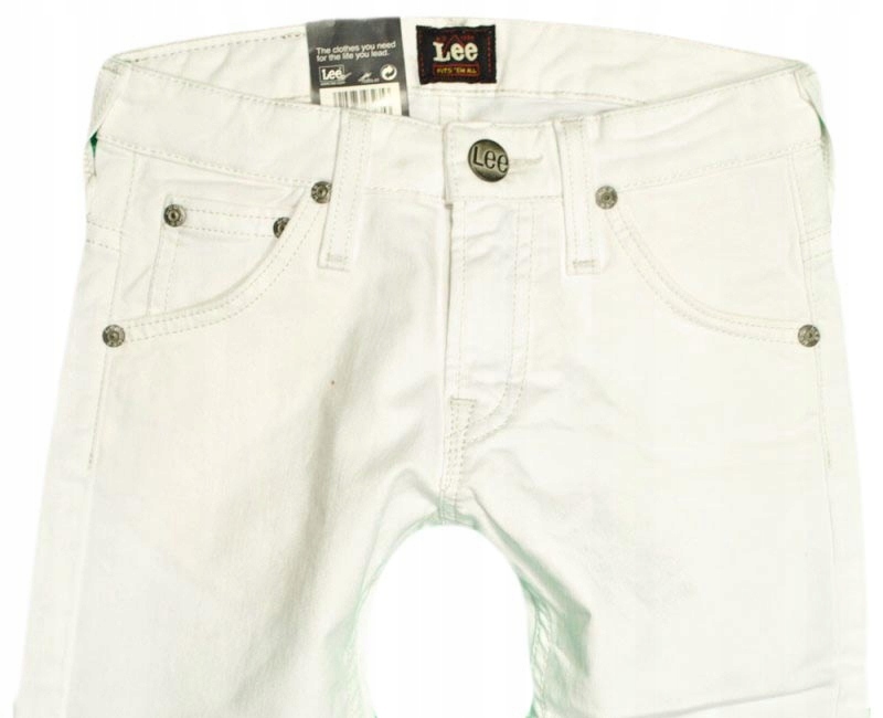 LEE spodnie chlopiece SLIM white PERRY _ 15Y 170cm