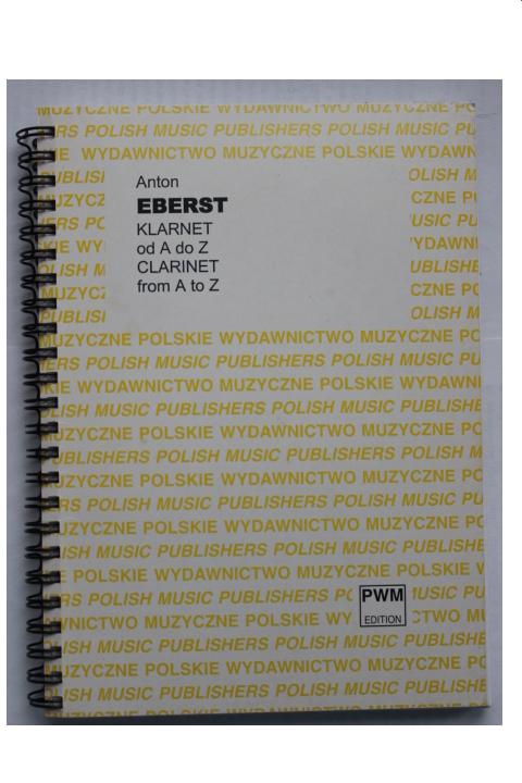 Klarnet od A do Z. Anton Eberst