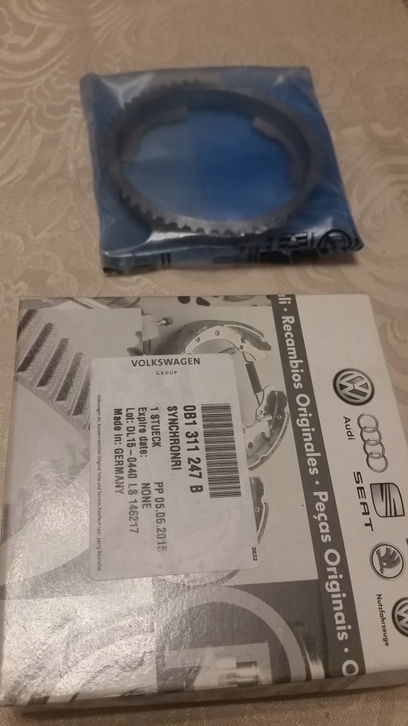 Synchronizator 2 biegu Audi A4B6 1.9 tdi 130km
