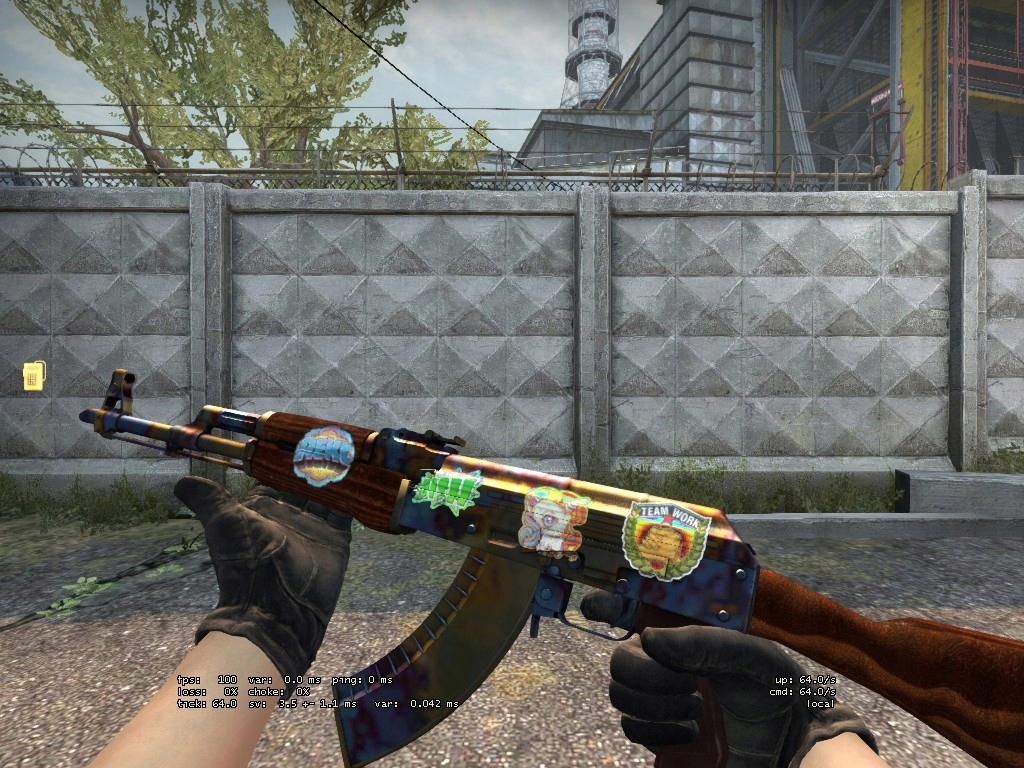 AK 47 Tęczowe utwardzenie case hardened CS GO skin