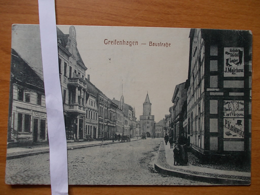 Gryfino Greifenhagen ulica Baustrasse