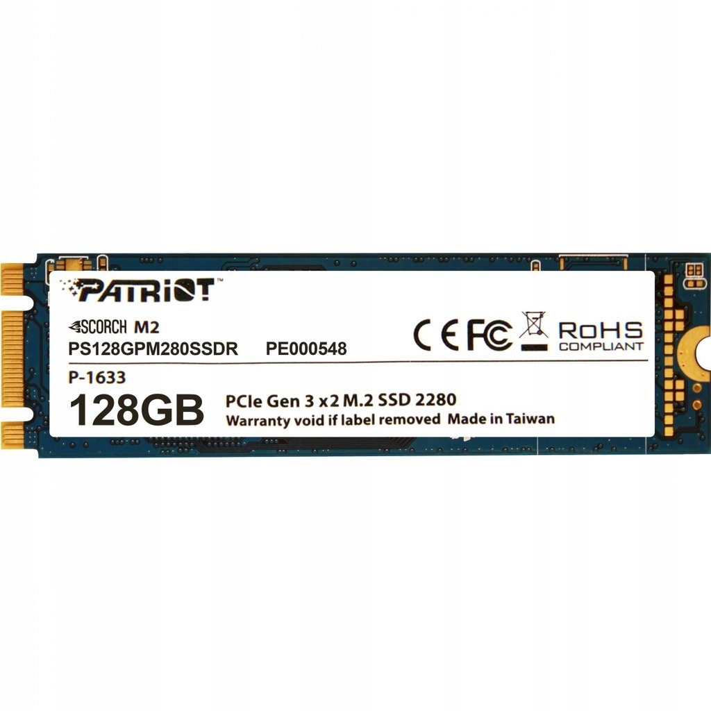 SSD Scorch 128GB M.2 2280 PCIE Read/Write (1700)