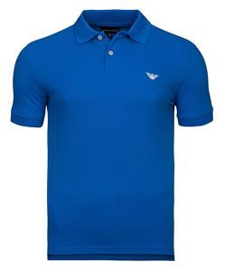 EMPORIO ARMANI niebieska koszulka polo P60 S