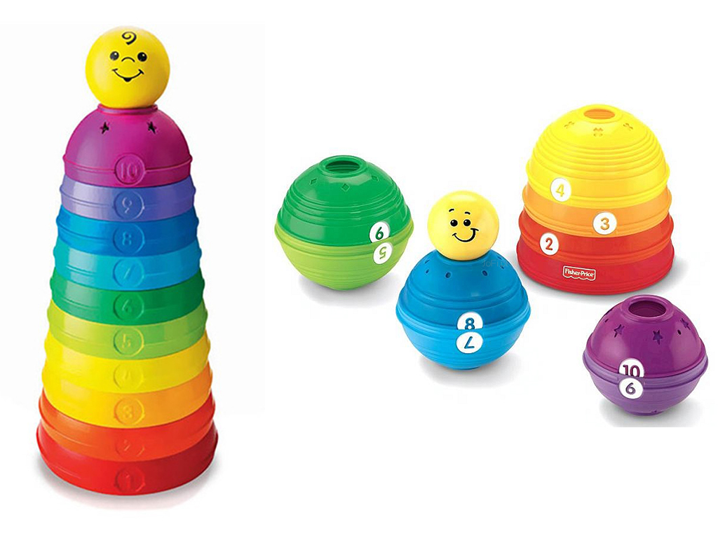 FISHER PRICE piramida wieża z kubeczków