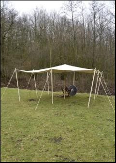 Sonnensegel / Zeltplane, mit Schlaufen 320 g/m, na
