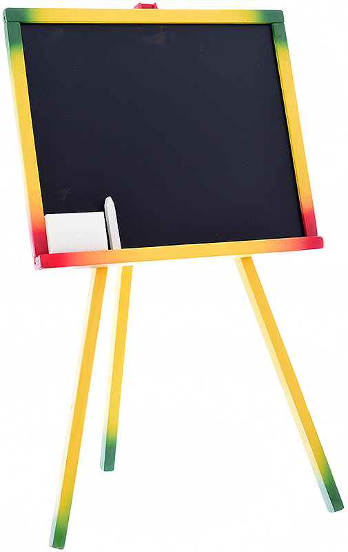 TABLICA SZKOLNA DZIECI KREDA+GĄBKA KOLOR 40x48x82