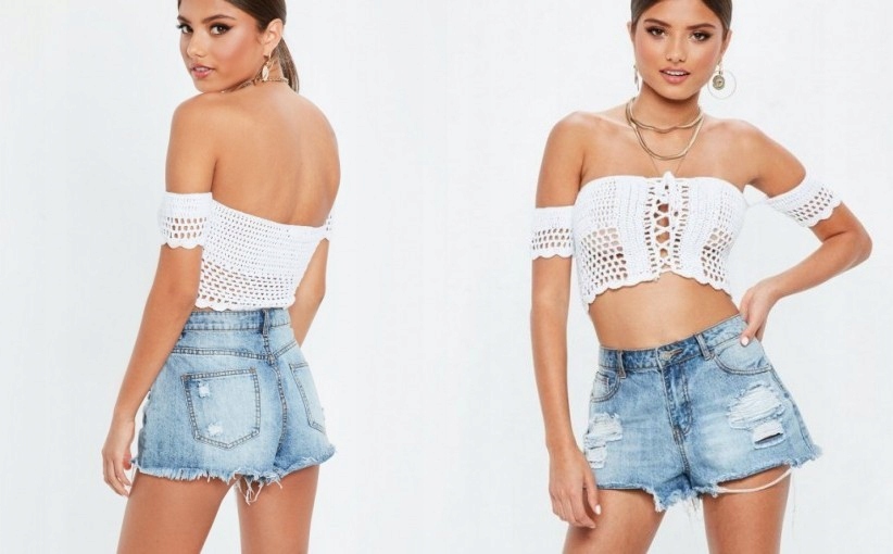 missguided shawl knit top