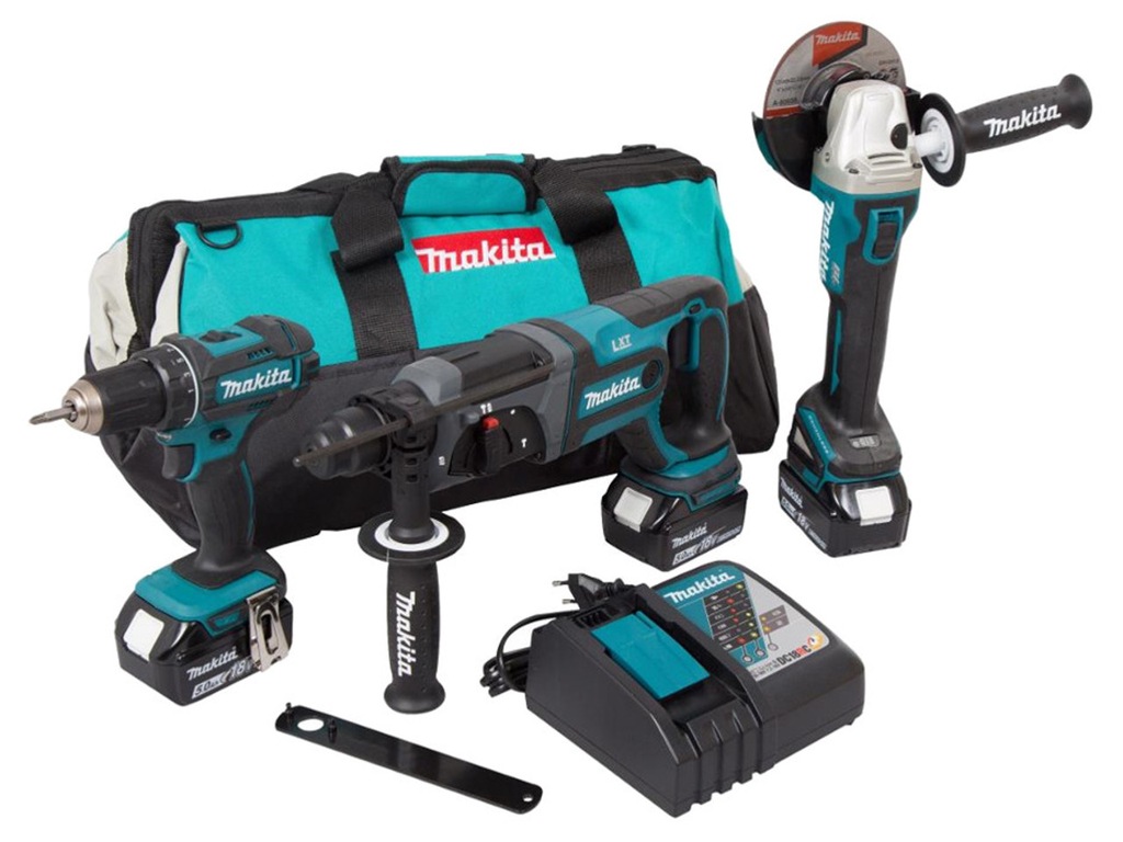 MAKITA ZESTAW NARZĘDZI COMBO 18V DLX3078TX1 5,0 Ah 7016594669
