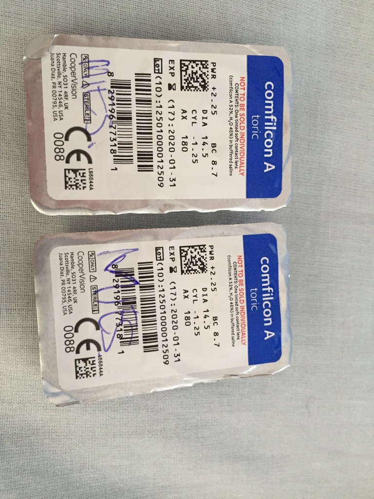 BIOFINITY COMFILCON A toric +2,25 / -1,25