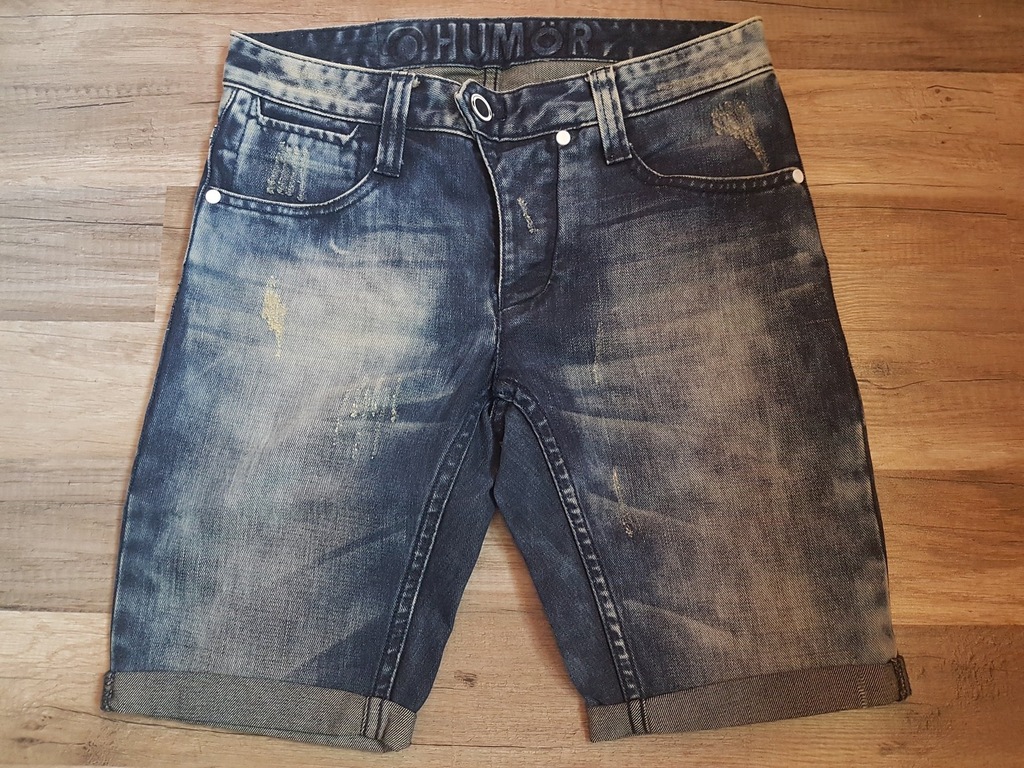 Spodenki jeansowe HUMOR vintage W29 podwijane nike