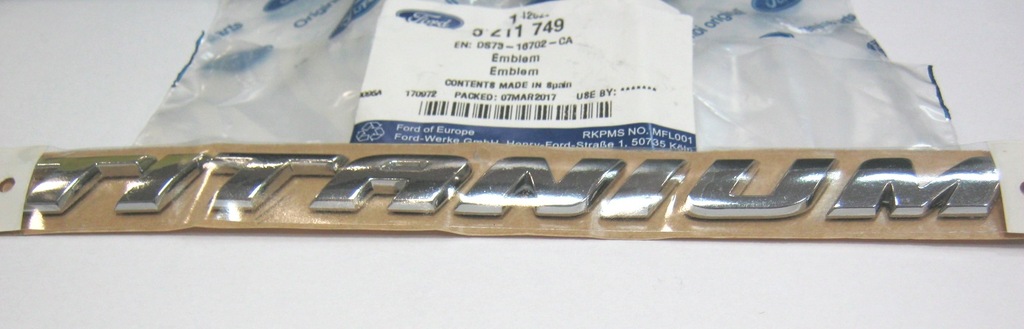 Emblemat TITANIUM Ford Focus Mk3 Mondeo Mk5